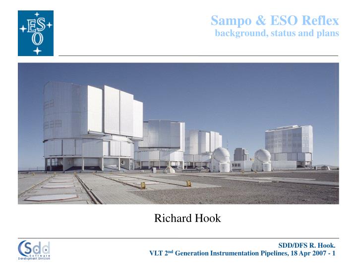 sampo eso reflex background status and plans