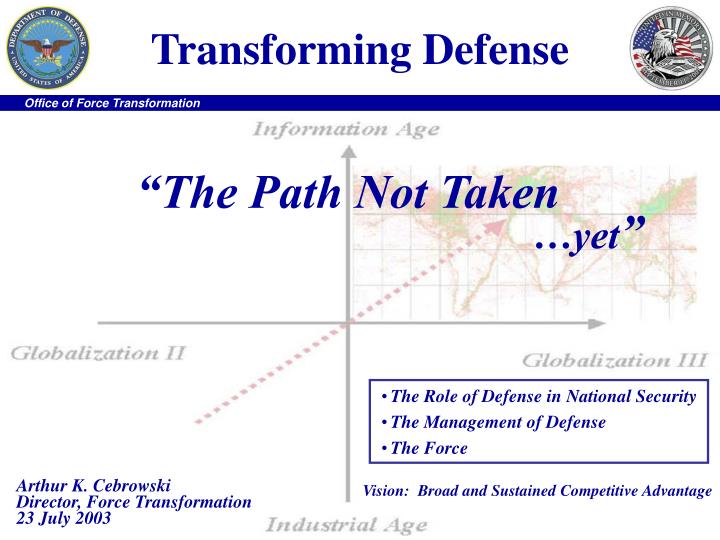 transforming defense