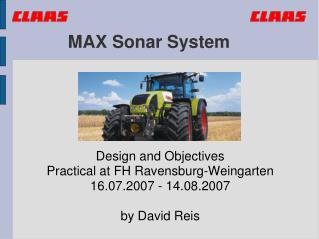 MAX Sonar System