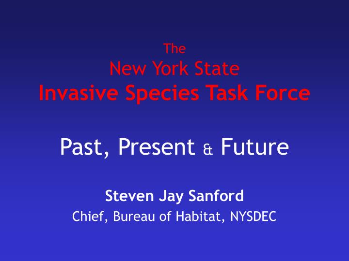 the new york state invasive species task force