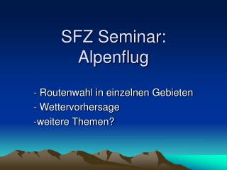 sfz seminar alpenflug