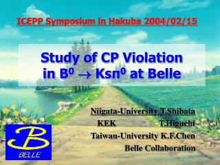 Study of CP Violation in B 0 ? Ks? 0 at Belle
