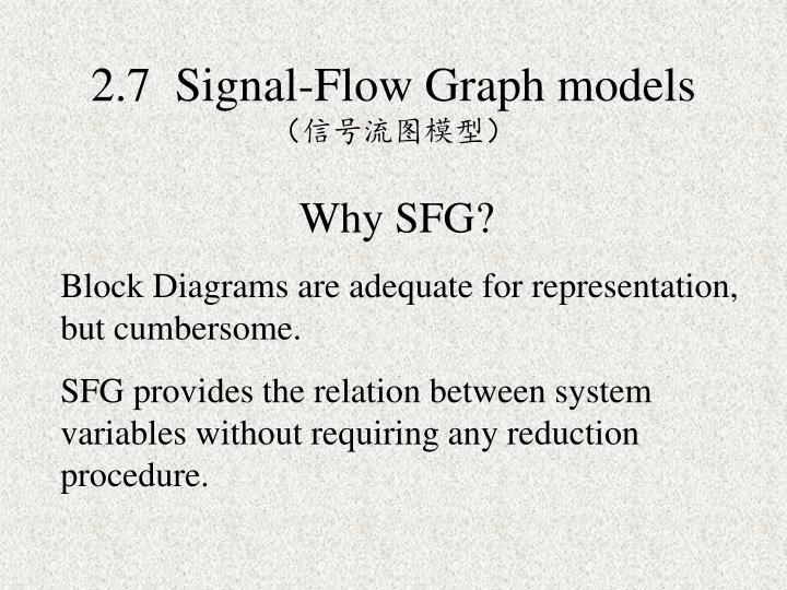 2 7 signal flow graph models