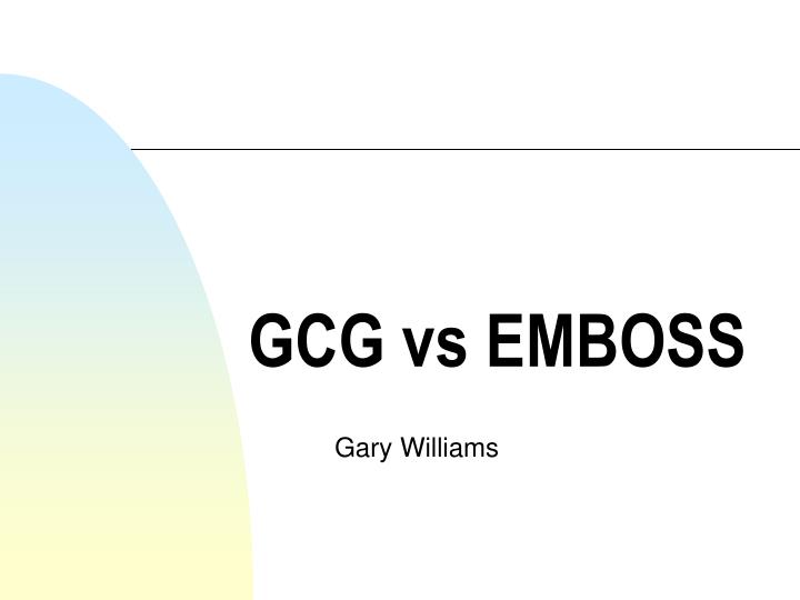 gcg vs emboss