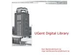 UGent Digital Library - slide 1