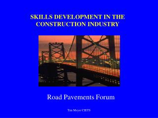 SKILLS DEVELOPMENT IN THE CONSTRUCTION INDUSTRY