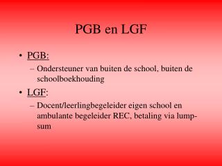 pgb en lgf