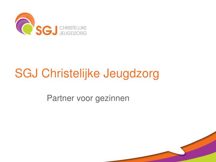 sgj christelijke jeugdzorg