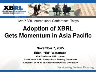 Adoption of XBRL Gets Momentum in Asia Pacific