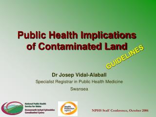 public health implications of contaminated land