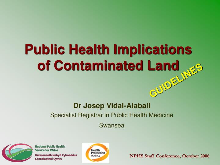 public health implications of contaminated land