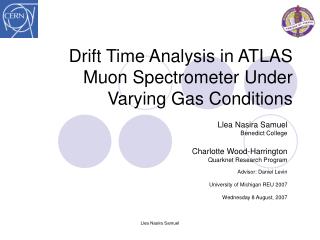 Drift Time Analysis in ATLAS Muon Spectrometer Under Varying Gas Conditions