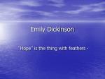 Emily Dickinson - slide 1