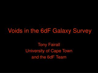 Voids in the 6dF Galaxy Survey