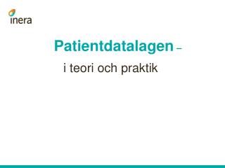 Patientdatalagen –
