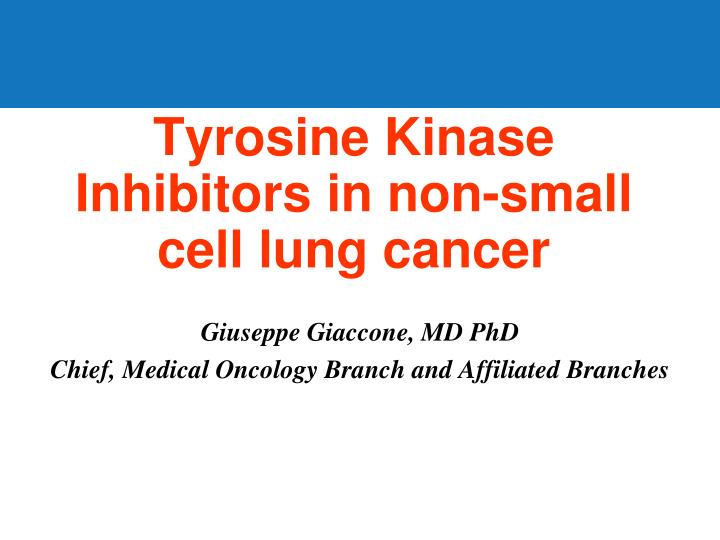 tyrosine kinase inhibitors in non small cell lung cancer