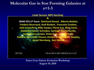 Molecular Gas in Star Forming Galaxies at z=1-3