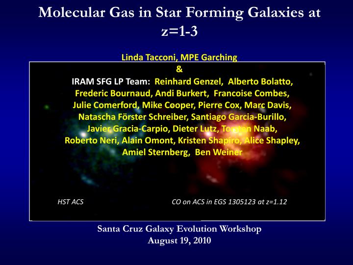 molecular gas in star forming galaxies at z 1 3