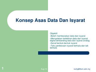 konsep asas data dan isyarat
