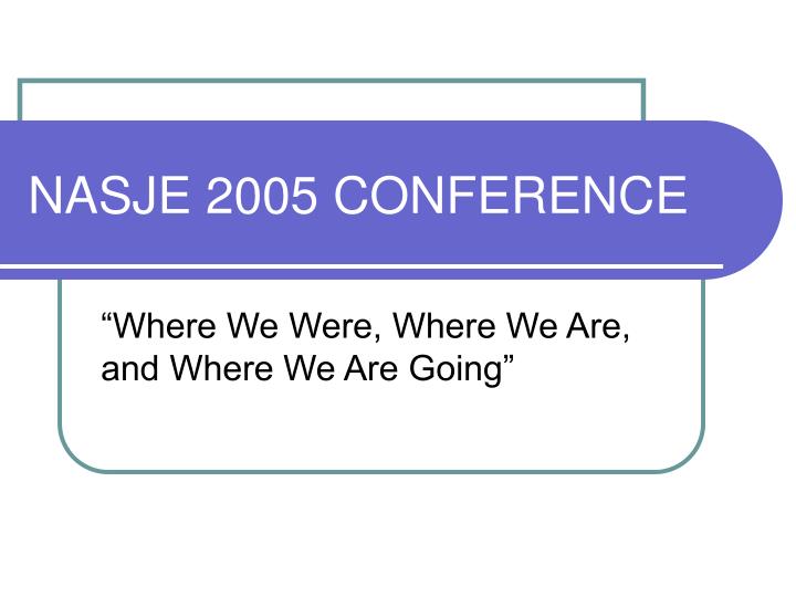 nasje 2005 conference