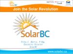 Join the Solar Revolution with SolarBC Programs - slide 1