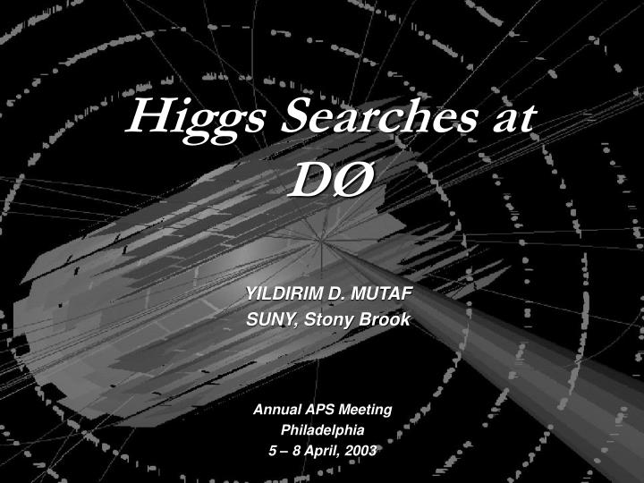 higgs searches at d