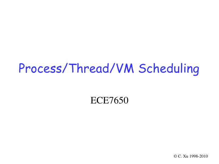 process thread vm scheduling
