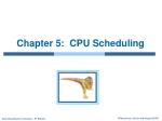 Chapter 5: CPU Scheduling - slide 1