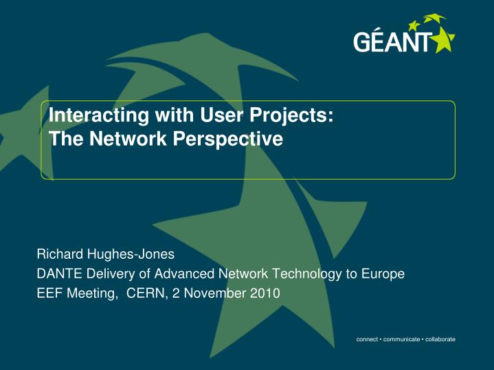 interacting with user projects the network perspective