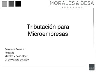 tributaci n para microempresas