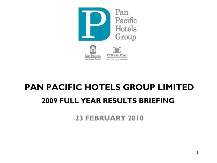 2009 full year results briefing 23 february 2010