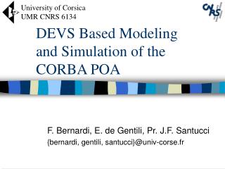 DEVS Based Modeling and Simulation of the CORBA POA