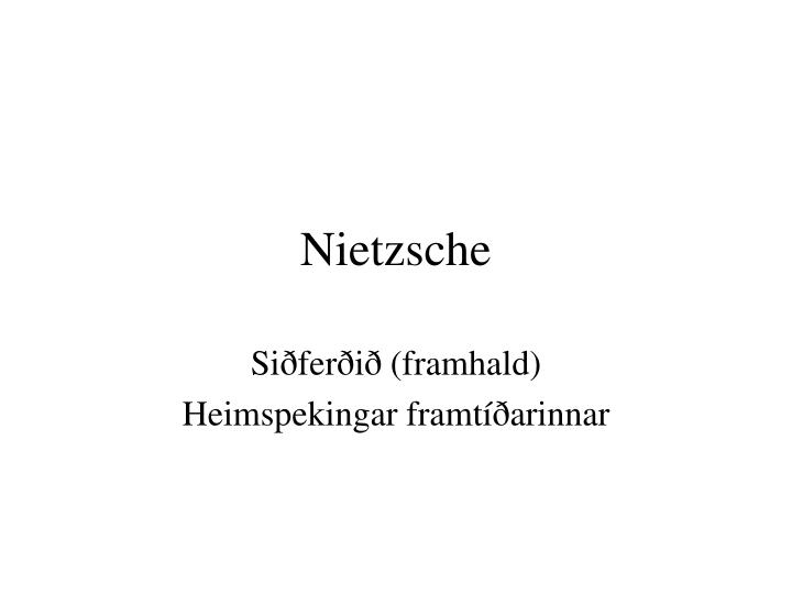 nietzsche