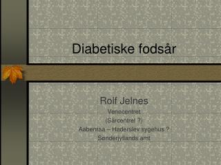 diabetiske fods r