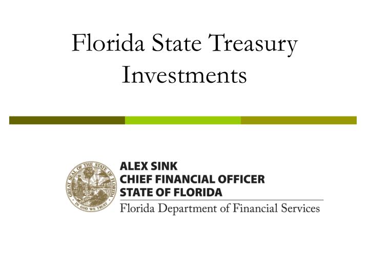 florida state treasury investments