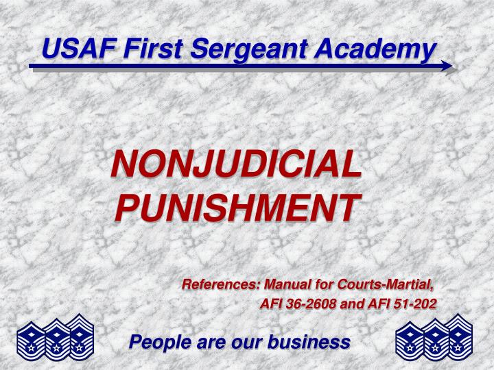 usaf first sergeant academy