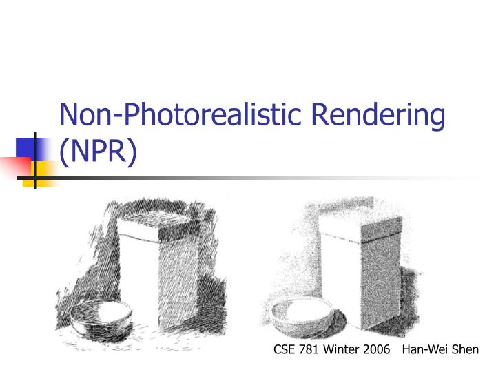 non photorealistic rendering npr