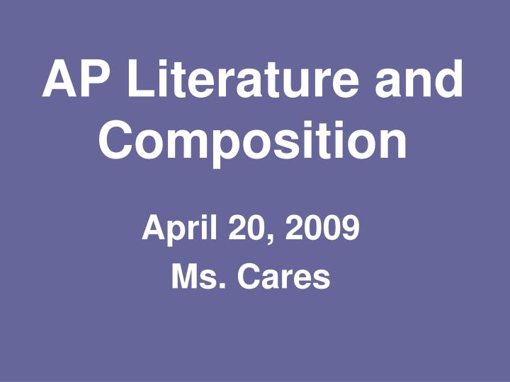 ap literature and composition