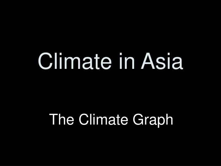 climate in asia