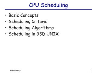 CPU Scheduling