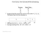 First-Come, First-Served (FCFS) Scheduling - slide 1