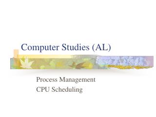 Computer Studies (AL)