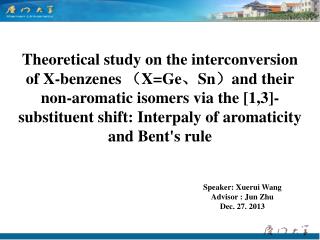 Speaker: Xuerui Wang Advisor : Jun Zhu Dec. 27. 2013