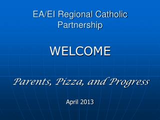 EA/EI Regional Catholic Partnership