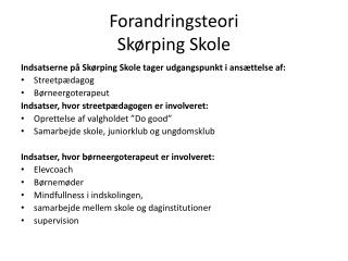 forandringsteori sk rping skole