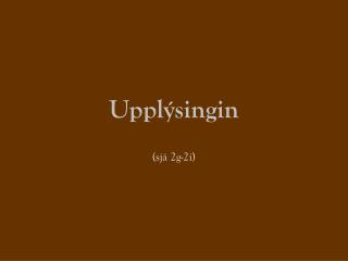 Upplýsingin