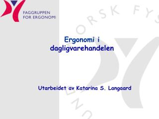 ergonomi i dagligvarehandelen