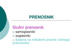 prenosnik
