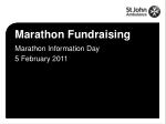 Marathon Fundraising - slide 1
