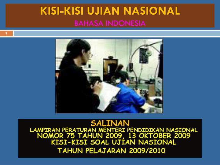 kisi kisi ujian nasional bahasa indonesia